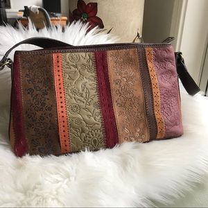 Fossil 1954 genuine suede shoulder bag